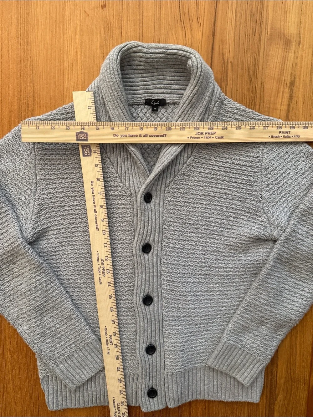 RAILS — Men’ Shepley Knit Shawl Collar Cardigan, size Medium